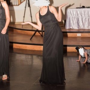 Bari Jay A-Line Black Bridesmaid Dress